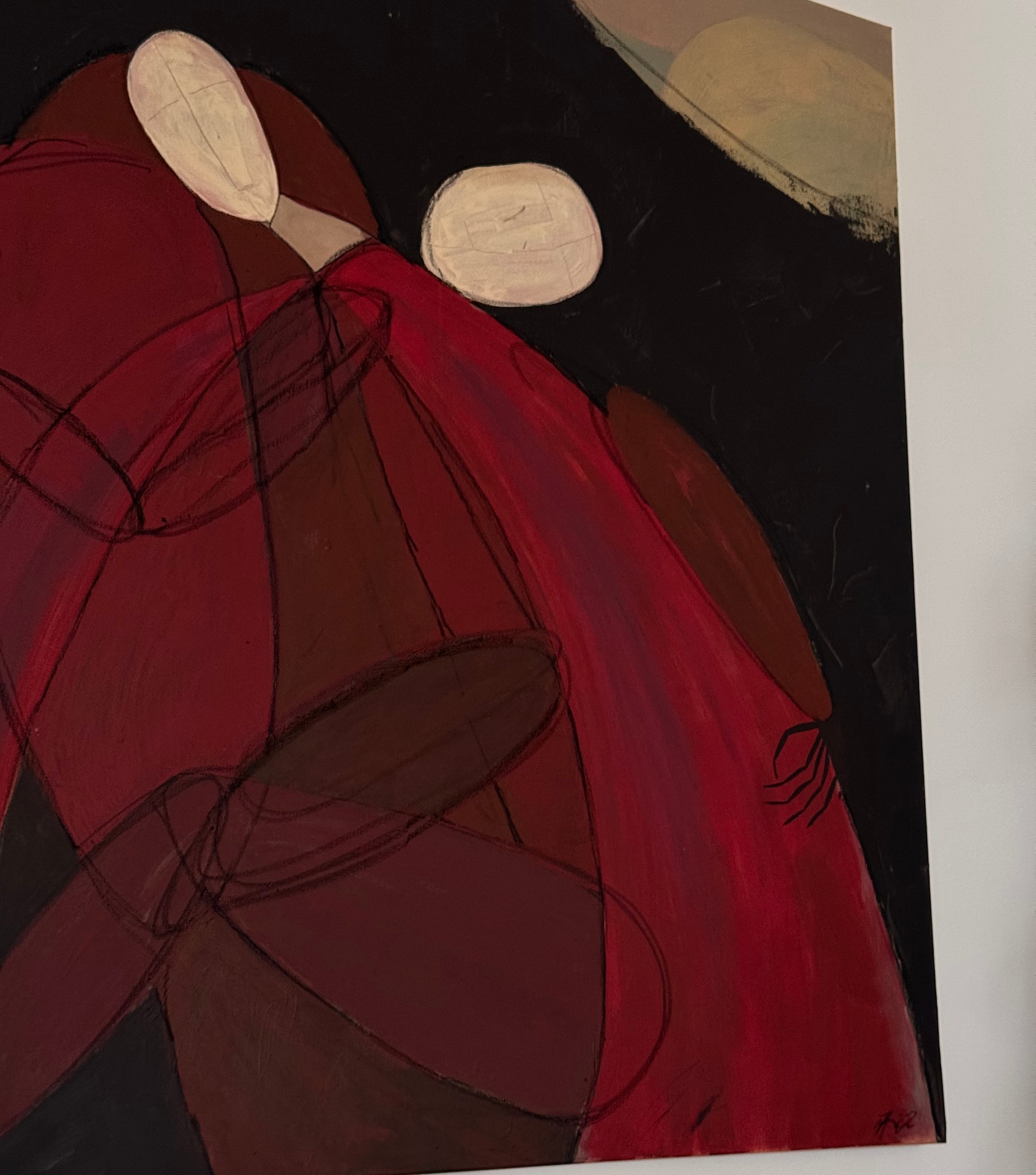 Two in Red — detail